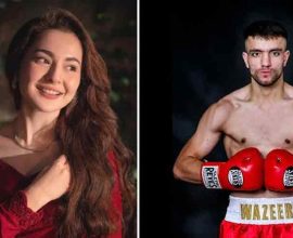 World Boxing Champion Usman Wazir Trains Famous Actress Hania Aamir