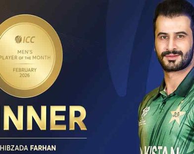 Sahibzada Farhan Named ICC Men’s Player Of The Month For February