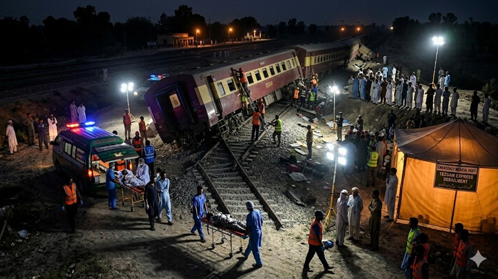 Tezgam Express Derails In Lodhran Leaving At Least Twenty Five Injured