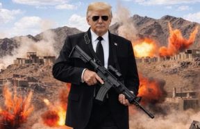 Trump Shares Image Warning Iran With Strong Message Online