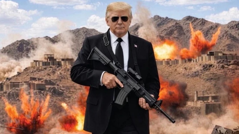 Trump Shares Image Warning Iran With Strong Message Online