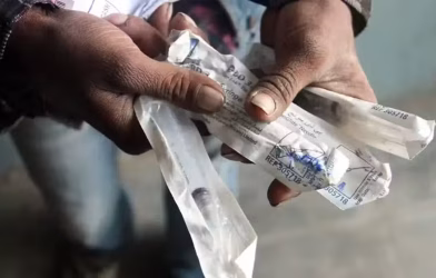 Banned reusable syringes