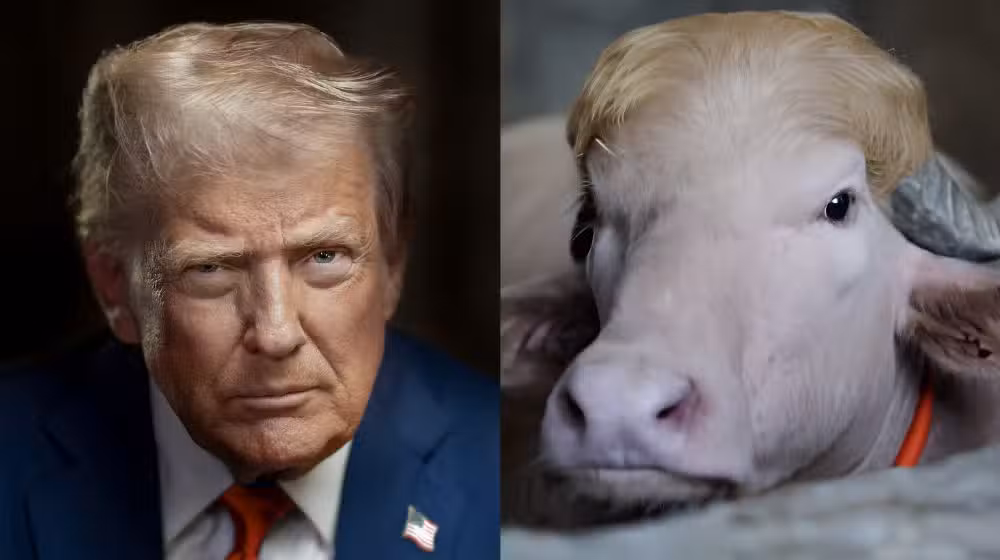 Bangladesh Govt Saves Rare Albino Buffalo Nicknamed Donald Trump From Eid Slaughter