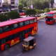 new EV and double decker buses