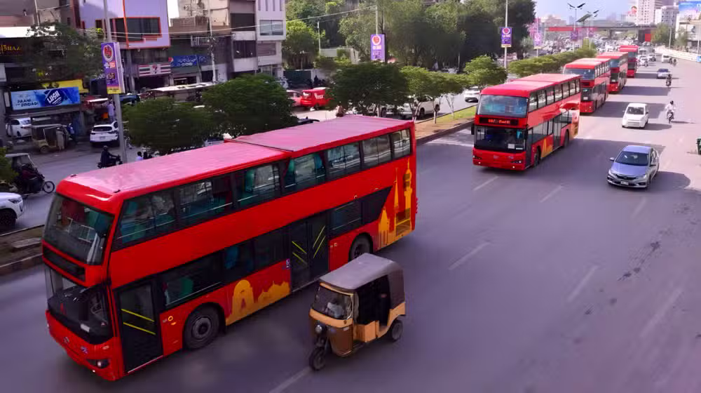new EV and double decker buses