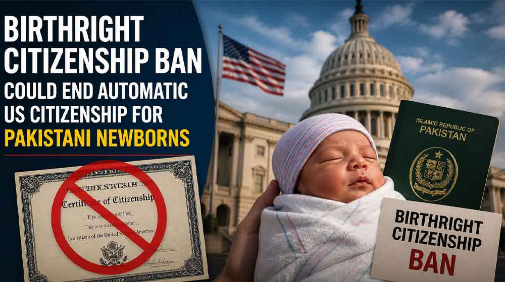 Birthright Citizenship Ban Could End Automatic US Citizenship for Pakistani Newborns