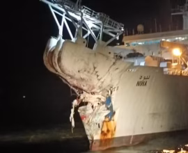 Karachi Port ship collision
