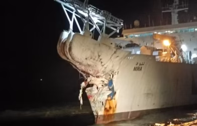 Karachi Port ship collision
