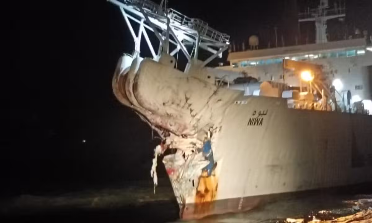 Karachi Port ship collision
