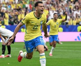 Brazil stoppage time goal