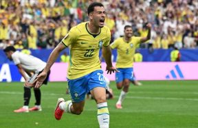 Brazil stoppage time goal