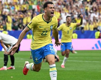 Brazil stoppage time goal
