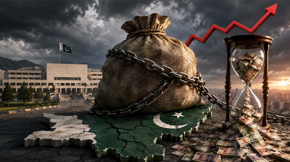 Pakistan government debt rising