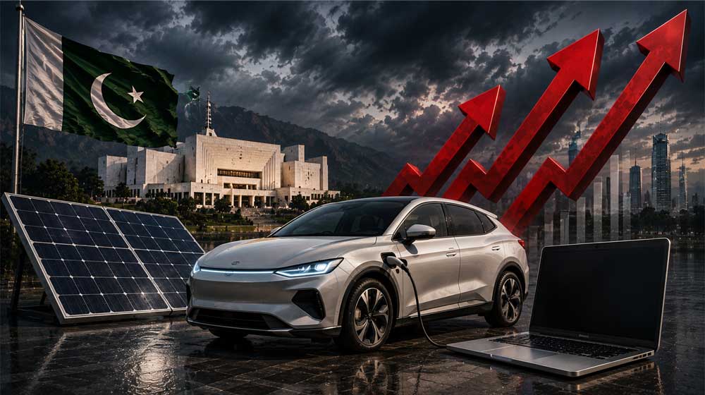 EVs Solar Panels and Laptops May Get More Expensive in Pakistan Budget 2026-27