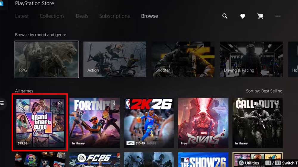 GTA 6 Becomes Best-Selling Game On PlayStation And Xbox Stores
