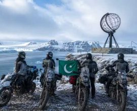 Pakistani bikers Arctic Circle