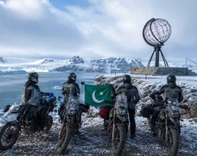 Pakistani bikers Arctic Circle
