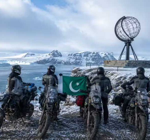 Pakistani bikers Arctic Circle