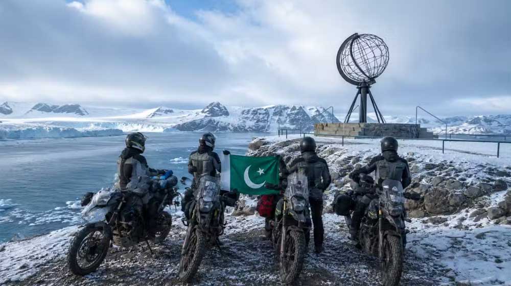 Pakistani bikers Arctic Circle