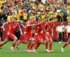 Switzerland beats Colombia