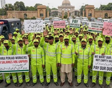 Suthra Punjab workers protest