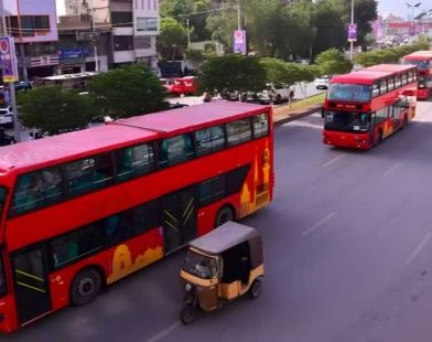 Karachi double decker buses