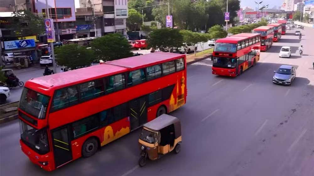 Karachi double decker buses