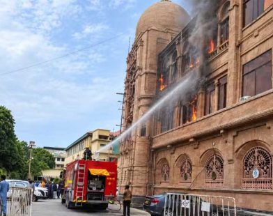 Karachi Mayor office fire