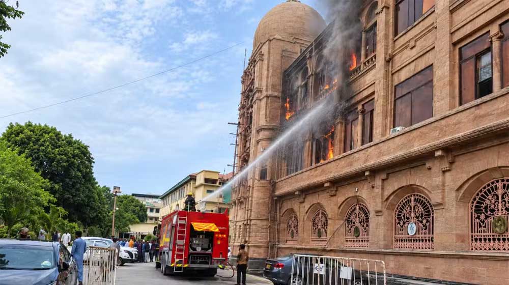 Karachi Mayor office fire